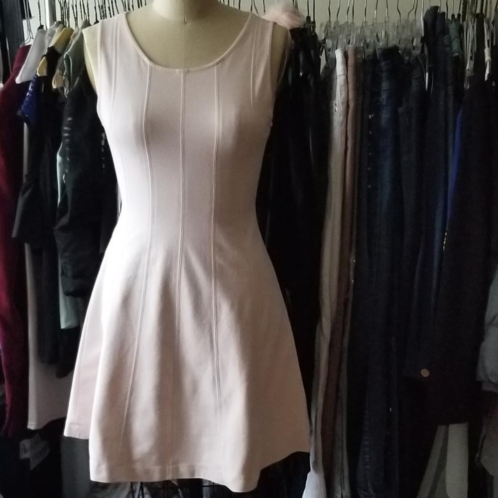NEW! LIGHT PINK SLEEVELESS A LINE MINI DRESS